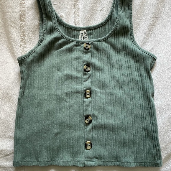 Mudd Tops - olive green tank
